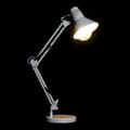 Miniatyrbild 2 av 4: bordslampa i vit metall (22 x 39 x 69 cm)