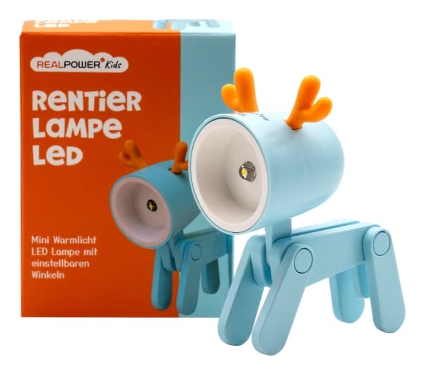 RealPower LED-Tier Taschanlampe Blue deer (486311)