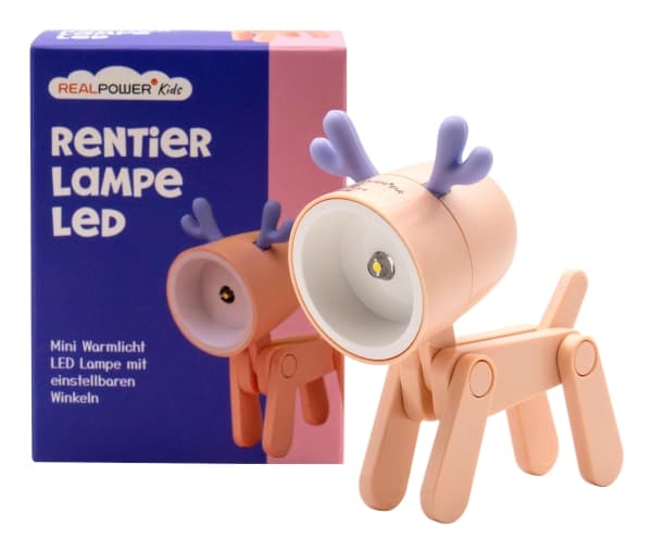 RealPower LED-Tier Taschenlampe Pink deer (486313)