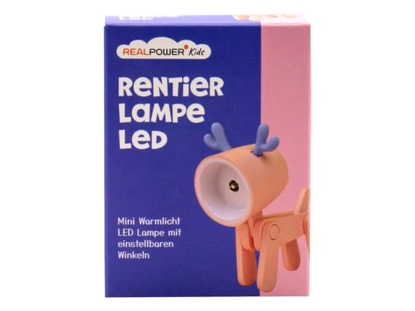 RealPower LED-Tier Taschenlampe Pink deer (486313)