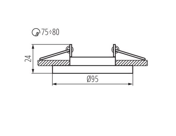 Kanlux MORTA CT-DTO50-B Taklampa Svart modell: 26717