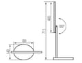Miniatyrbillede 4 af 5: Kanlux REXAR LED B Skrivebordslampe sort model: 33071
