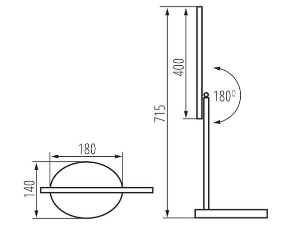 Kanlux REXAR LED B Skrivebordslampe sort model: 33071
