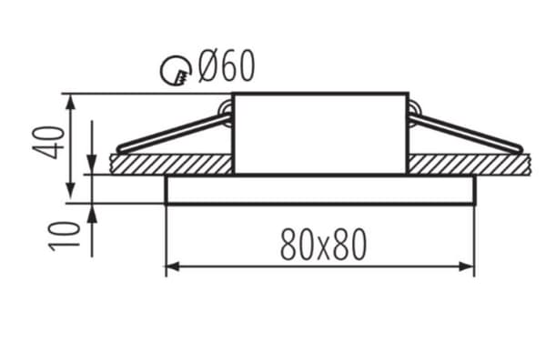 Kanlux Flini DSL-W Taklampa vit modell: 33121