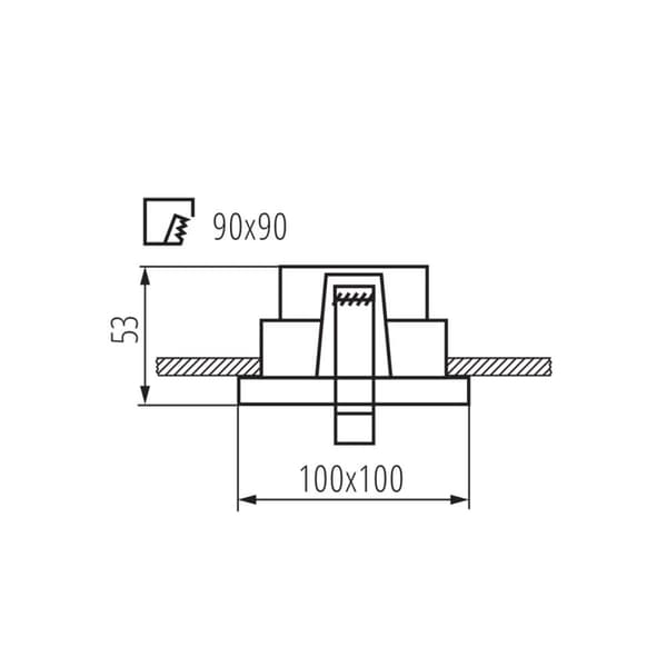 Kanlux takspotlight REUL DTL W/B vit/svart 33661