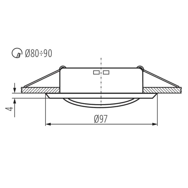 Kanlux ARGUS CT-2115-W 307 Hvid loftspot