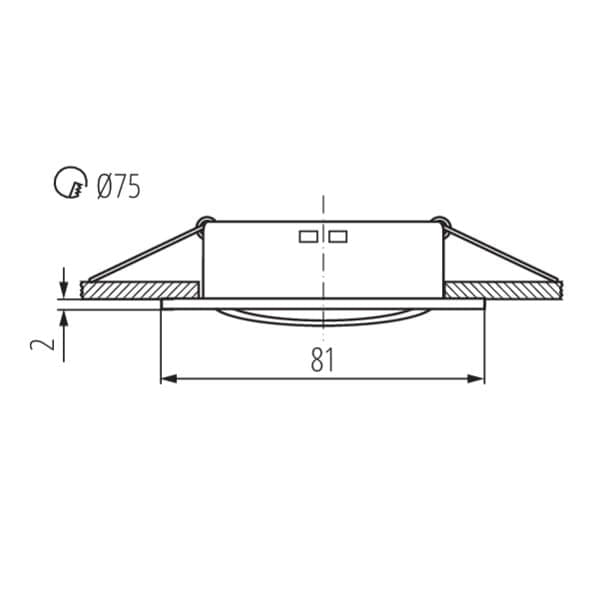 Kanlux NAVI loftslampe mat krom model: 2553