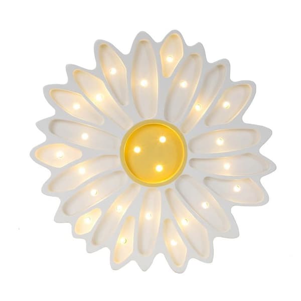 Little Lights - Vitlampa Marguerite vit