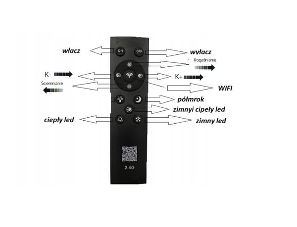 LED-kattolamppu 70x60cm + KAUKO-OHJAIN 60W BLACK Gold