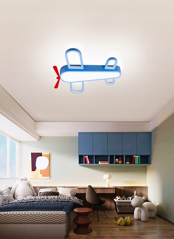Lasten kattolamppu LED-kattokruunu lentokonepilvi uusi