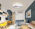 Miniatyrbillede 2 af 6: Børneloftslampe LED lysekrone flyvemaskine sky choo-choo ny
