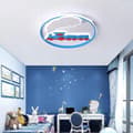 Miniatyrbillede 1 af 6: Børneloftslampe LED lysekrone flyvemaskine sky choo-choo ny