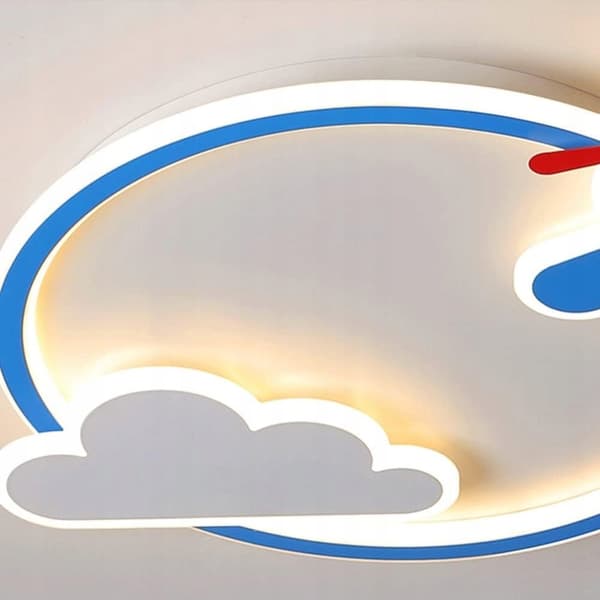Lasten kattolamppu LED-kattokruunu lentokonepilvi uusi