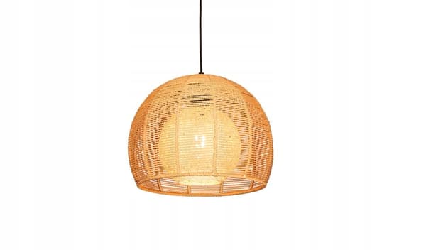 Taklampa Hängande Bambu BOHO Rotting Trä Loft