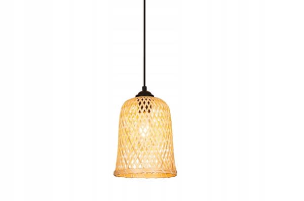 Loftslampe Hængende Bambus BOHO Rattan Træ Loft
