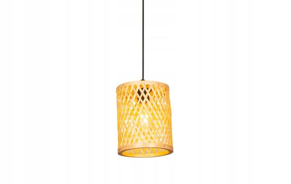 Loftslampe Hængende Bambus BOHO Rattan Træ Loft