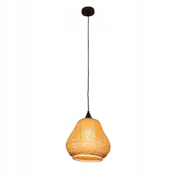 Loftslampe Hængende Bambus BOHO Rattan Træ Loft