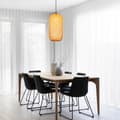 Miniatyrbillede 3 af 3: Loftslampe Hængende Bambus BOHO Rattan Træ Loft