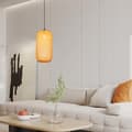 Miniatyrbillede 2 af 3: Loftslampe Hængende Bambus BOHO Rattan Træ Loft