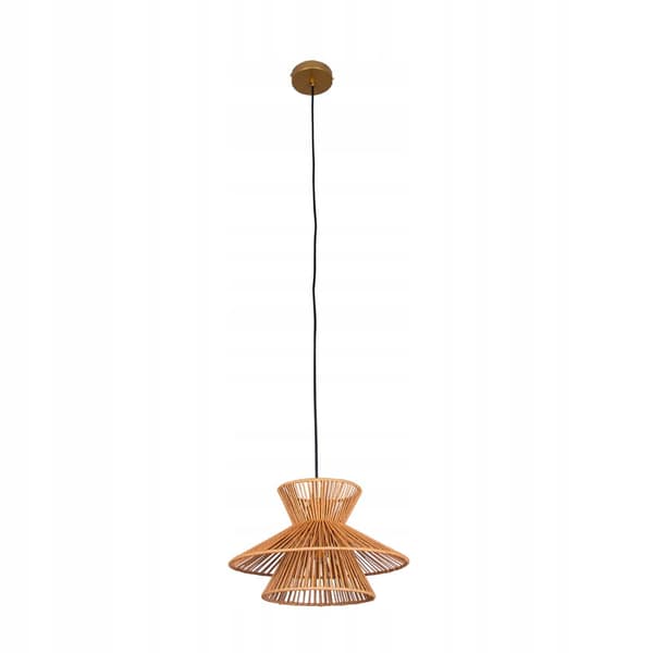 Loftslampe Hængende Bambus BOHO Rattan Træ Loft