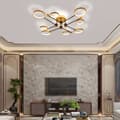 Miniatyrbillede 3 af 3: LED Ring Pendel Loftslampe Ring Lysekrone Living Room Goblet Fjernbetjening