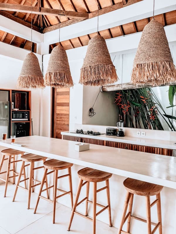 LAMPA RUMBAI L NATURLIG