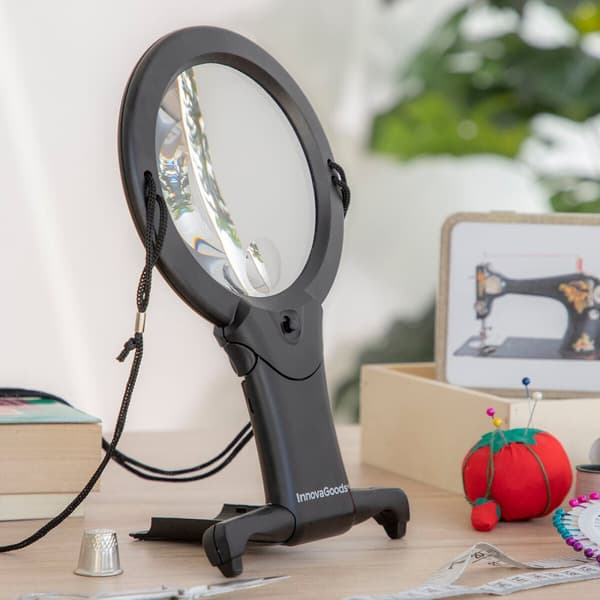 Handsfree förstoringsglas med LED-ljus Zooled InnovaGoods