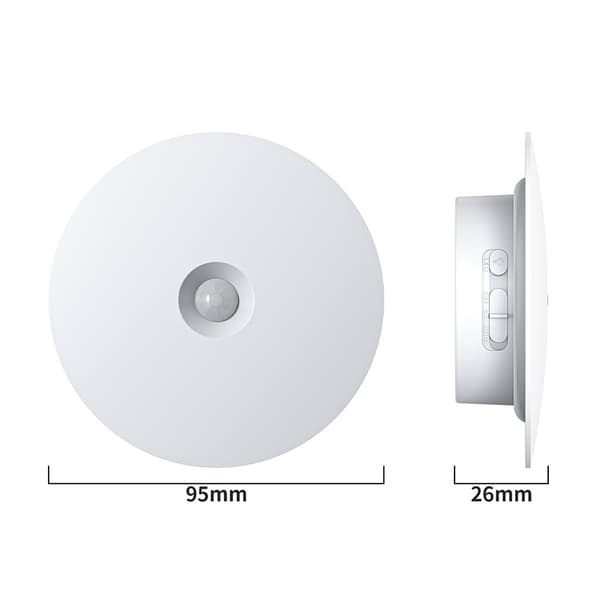 INF Elegant Oppladbar Sensor Nattlampe - T114 Hvit