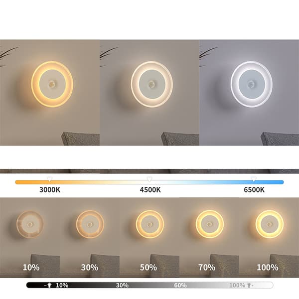 INF Elegant genopladelig sensor natlampe - T114 Gennemsigtig