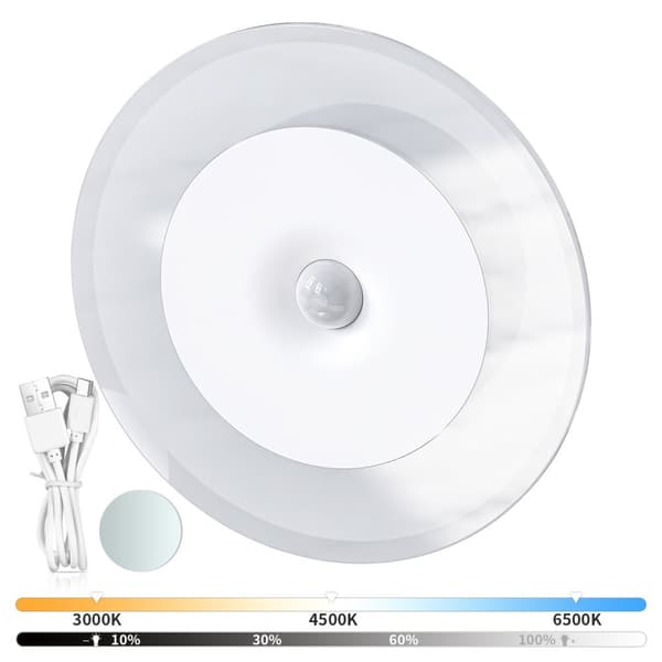 INF Elegant genopladelig sensor natlampe - T114 Gennemsigtig