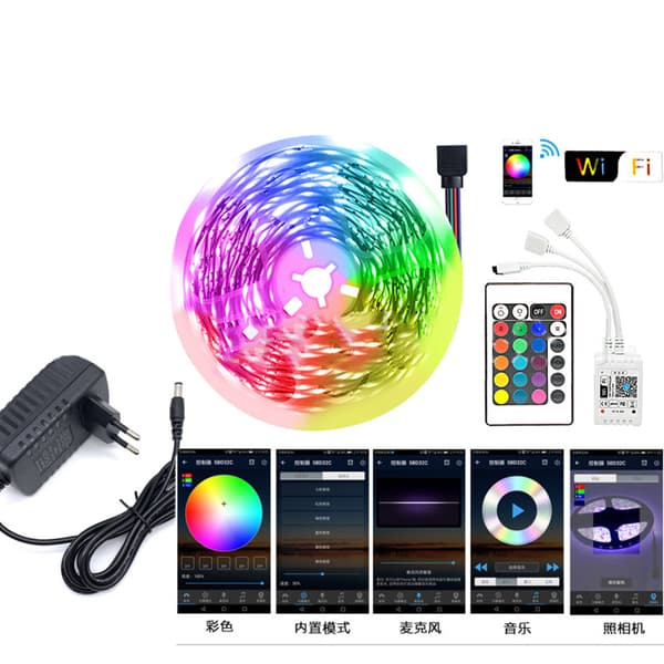 INF Smart LED Strip Lights Kit med WiFi-kontroller 10M