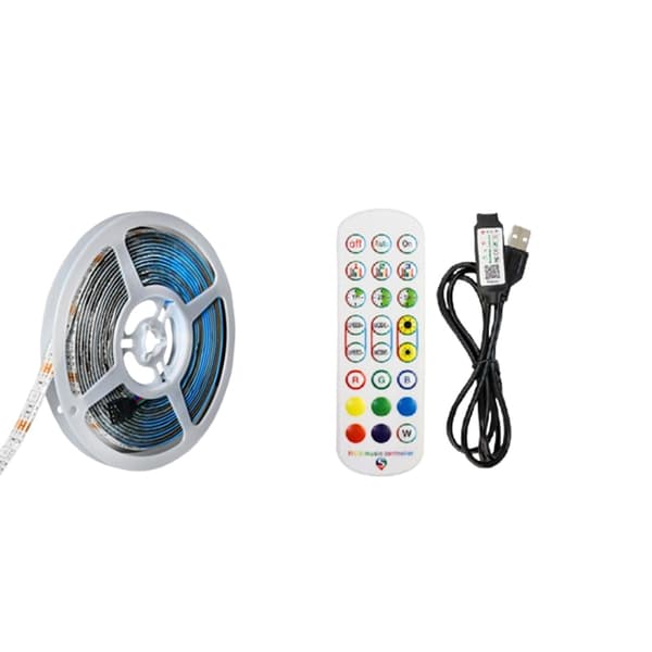 INF 3M RGB LED Strip Lights Kit med IR & Bluetooth-kontrol