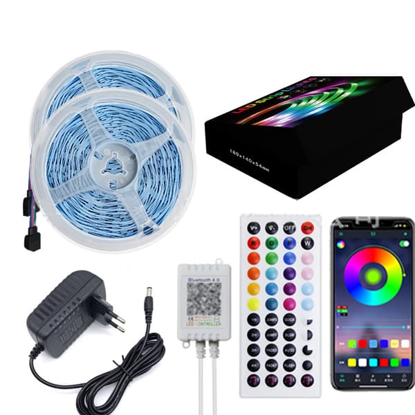 INF 5M LED Strip Lights Kit med Bluetooth App Kontrol