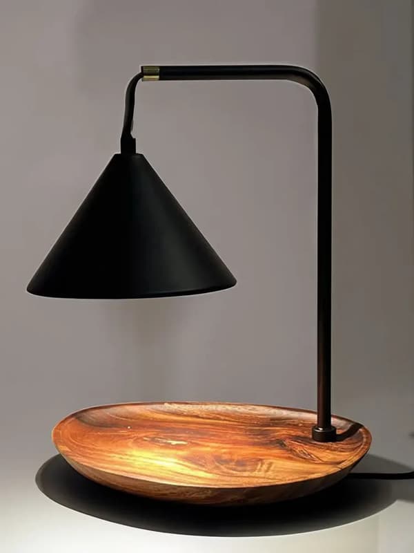 Vaxvärmelampa, Elegant Design, Funktionell Ljuslykta,Exklusive aromaterapi, B