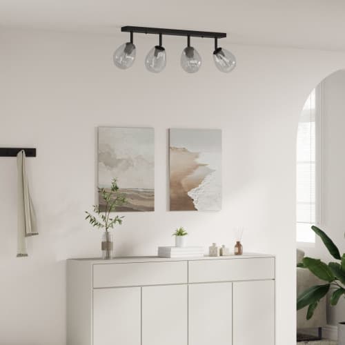 Taklampor med Justerbar Glaslampkåpa Anthracite E27