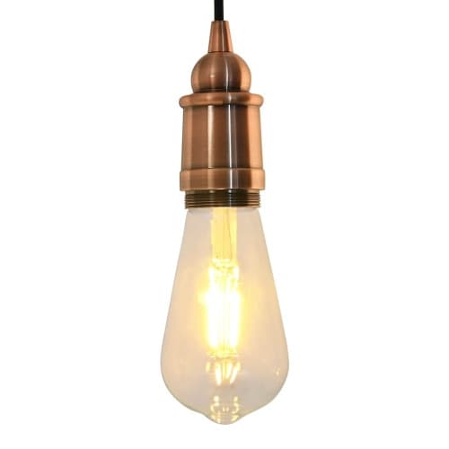 Lamphållare 2 st Röd Brons E27