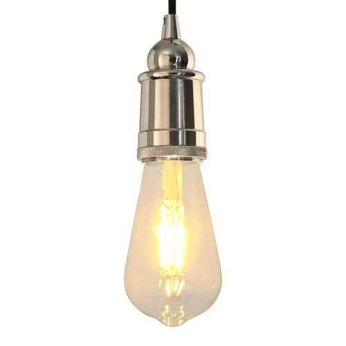 Lamphållare 2 st Satin Nickel E27