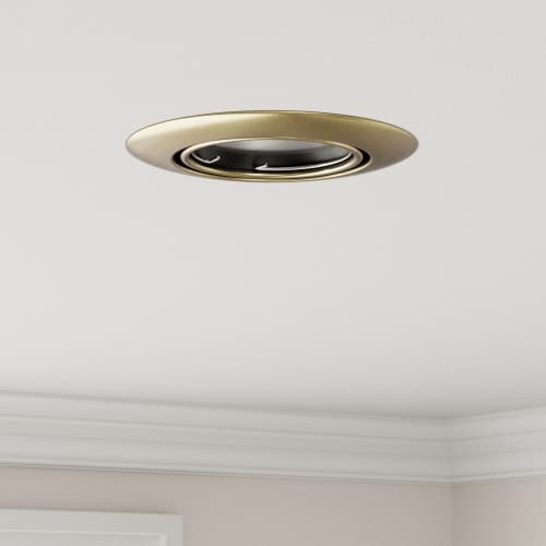 Inbyggda Spotlights 24 st Rund GU10 Mässing Ø90 mm Stål