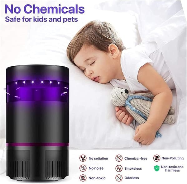 Mosquito Trap USB -hyönteislamppu Elektroninen Mosquito Killer UV-valolamppu Fyysinen Mosquito Killer -lamppu Kannettava makuuhuoneeseen Office
