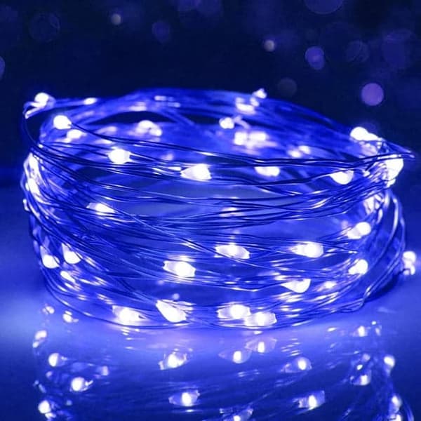 Led Fairy Lights, 3M 30 LED Batteridrivna LED String Lights Vattentäta för Utomhus Trädgård Inomhus Bröllopsfest Jul (Blå)