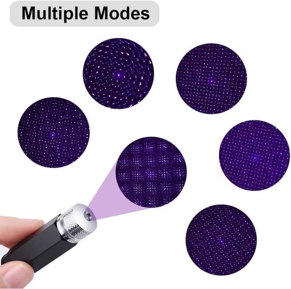 USB Atmosphere Lights, Justerbara LED Car Interior Lights, Olika lägen USB Star Projector Night Light, Interiörbelysning, LED Car Star Lights
