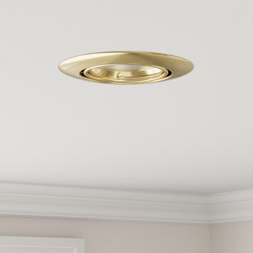 Inbyggda spotlights 24 st rund GU10 guld Ø90 mm stål