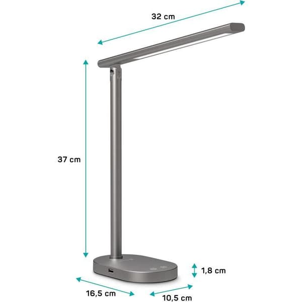 CONNECT IT Skrivbordslampa LED Shine, grå