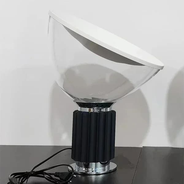 LED Bordlampe, Art Deco Stil, Tilpasseligt Lys,Sort krop, Størrelse Diameter 50cm