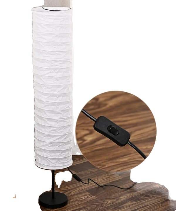 Gulvlampe, Håndlavet Papskærm, Moderne Stil, E27 LED Pære Inkluderet,Lampe med pære