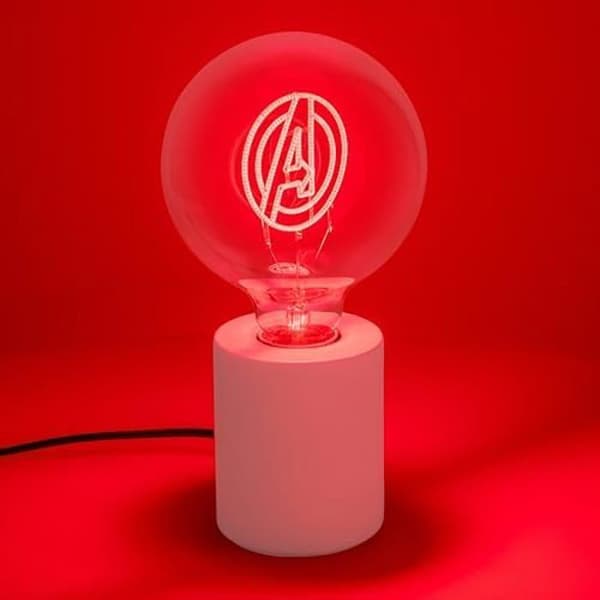 Dekorativ lampa - PALADONE - Marvel Avengers - LED-lampa E27 - Röd - Inomhus