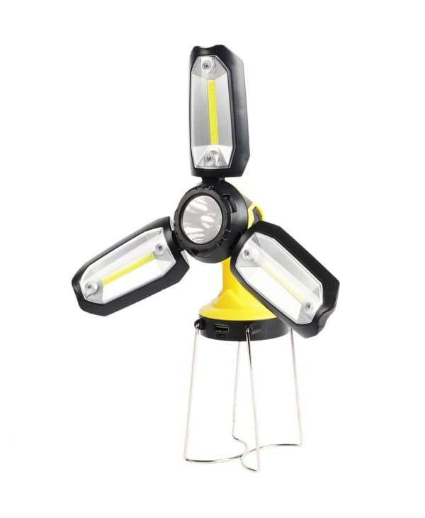 Atom Camping lampe, genopladelig 1200 mAh 3,7V