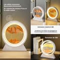 Miniatyrbild 3 av 4: INN Lampa Elektrisk Nattlampa 24cm 3D Målning på Sand 360 Graders Rotation Justerbart Ljus LED Lampa Ficklampa