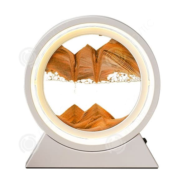 INN Lampa Elektrisk Nattlampa 24cm 3D Målning på Sand 360 Graders Rotation Justerbart Ljus LED Lampa Ficklampa