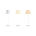 Miniatyrbild 3 av 4: Bordslampa - GENERIC - Ren design - Vit - USB Uppladdningsbar - LED - Modernt - Tyg